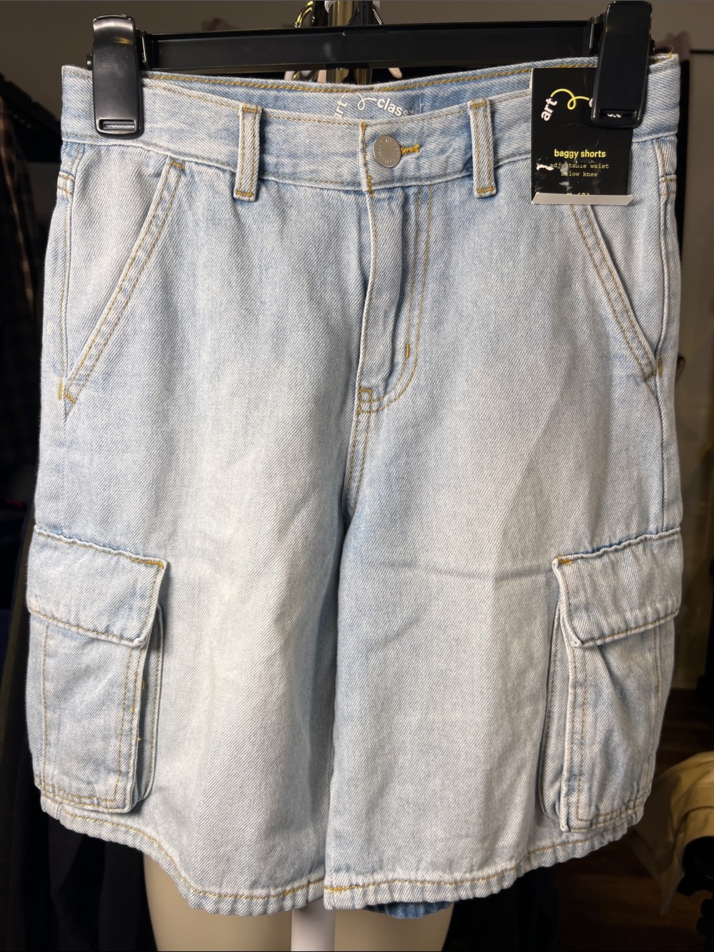 art class Light Blue Denim Cargo Shorts